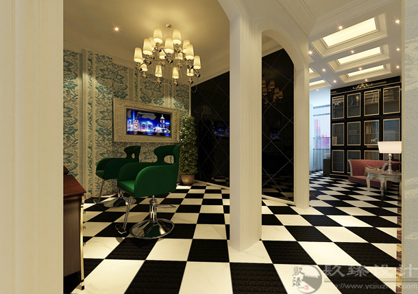 银川美发店装修设计|镹臻装饰