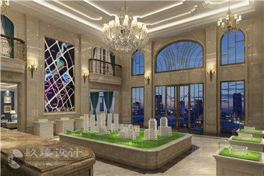 银川售楼部装修设计丨景德镇凤凰城营销中心|镹臻装饰