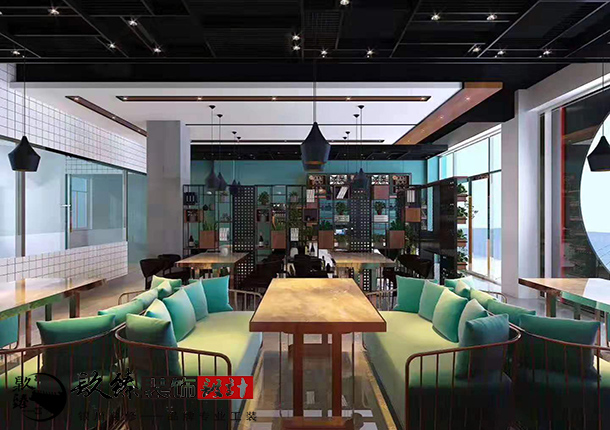 食客狼餐厅装修设计，狂野中的内敛