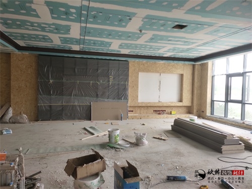银川办公室装修工地现场|镹臻设计