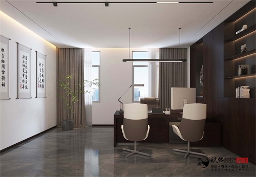 银川办公楼装修设计效果图|镹臻设计