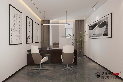 银川办公楼装修设计效果图|镹臻设计