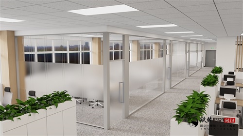 银川办公室装修设计效果图|镹臻设计