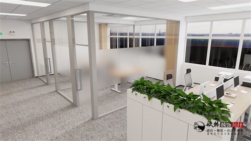 银川办公室装修设计效果图|镹臻设计