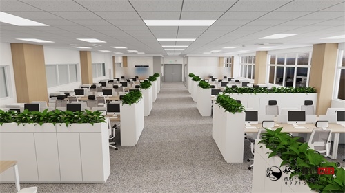 银川办公室装修设计效果图|镹臻设计