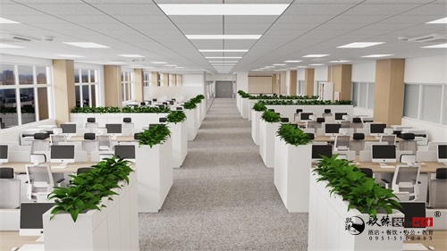 银川办公室装修设计效果图|镹臻设计