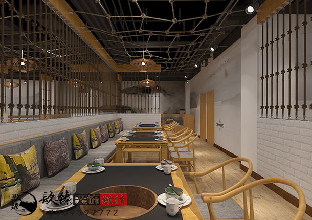 银川火锅店装修|银川火锅店装修设计|镹臻装饰