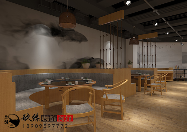 银川火锅店装修|银川火锅店装修设计|镹臻装饰