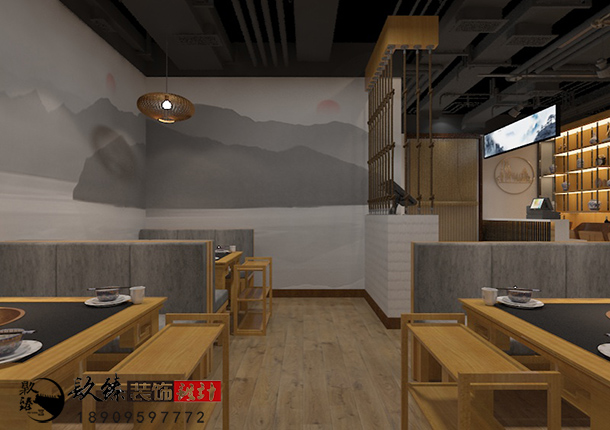 银川火锅店装修|银川火锅店装修设计|镹臻装饰