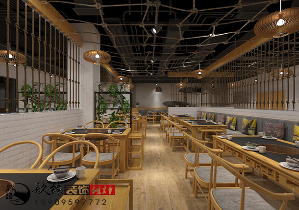 银川火锅店装修|银川火锅店装修设计|镹臻装饰