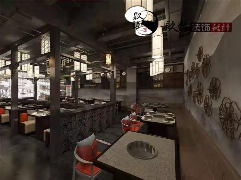 银川火锅店装修|银川火锅店装修设计|镹臻装饰