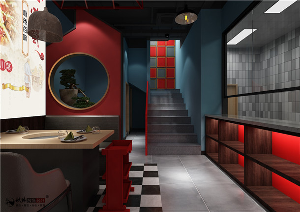 银川火锅店装修|银川火锅店装修设计|镹臻装饰设计