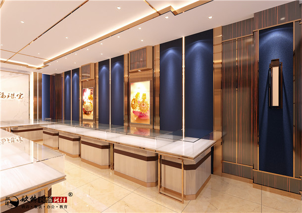 银川黄金珠宝店装修|银川黄金珠宝店装修设计|镹臻设计