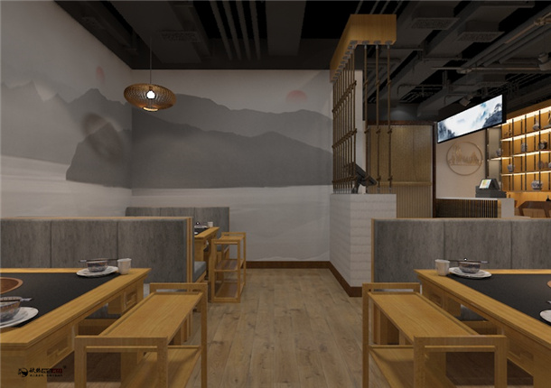 银川火锅店装修|银川火锅店装修设计|镹臻设计