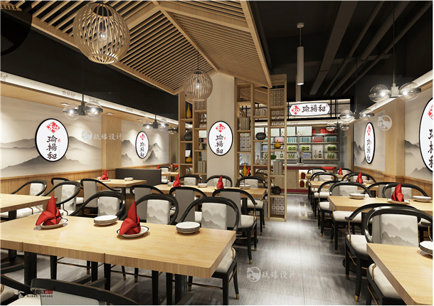 银川餐厅装修|银川餐厅装修设计|镹臻设计