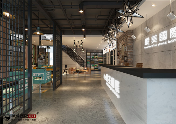 银川美发店装修|银川美发店装修设计|镹臻装饰设计