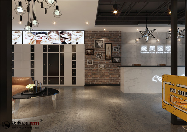 银川美发店装修|银川美发店装修设计|镹臻装饰设计