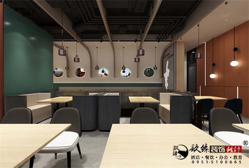 银川餐厅设计效果图|镹臻设计