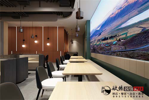 银川餐厅设计效果图|镹臻设计