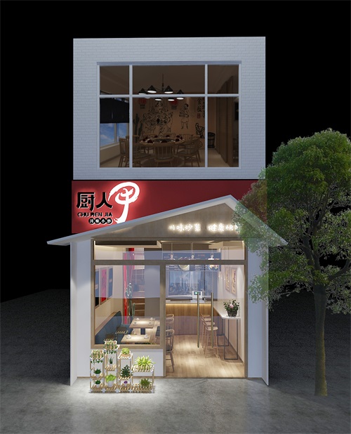 银川餐厅设计效果图|镹臻设计