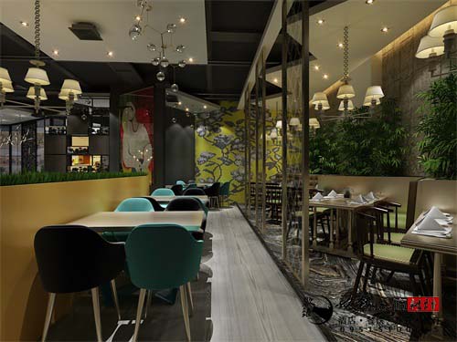 银川焖锅店设计效果图|镹臻设计