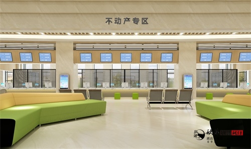 银川政务大厅装修设计效果图|镹臻设计