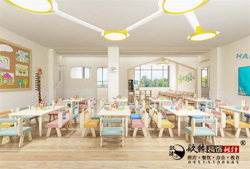 银川幼儿园装修设计效果图|镹臻设计
