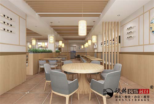 银川面馆装修设计效果图|镹臻设计