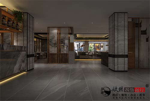 银川餐厅装修设计效果图|镹臻设计