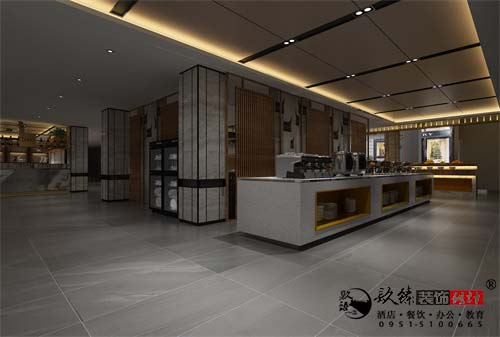 银川餐厅装修设计效果图|镹臻设计