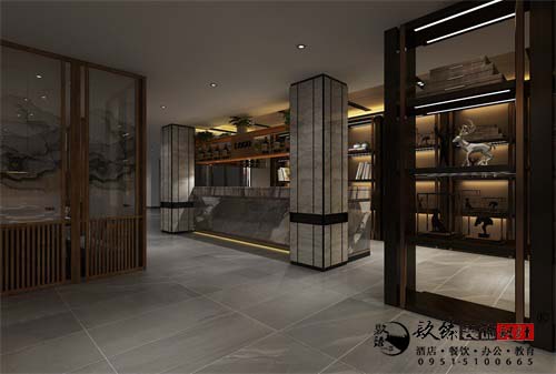 银川餐厅装修设计效果图|镹臻设计
